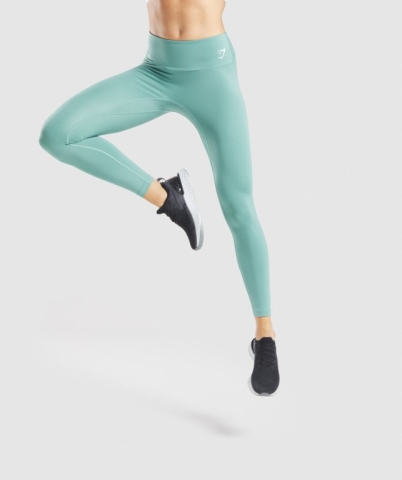 Gymshark Training High Waisted Women's Leggings Light Green | UAE-50LKPJ