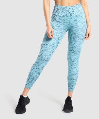 Gymshark Training High Waisted Women's Leggings Turquoise | UAE-71TMAG