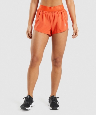 Gymshark Training Loose Fit Women's Shorts Orange | UAE-19XPGN