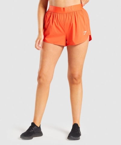 Gymshark Training Loose Fit Women's Shorts Orange | UAE-53IBCY