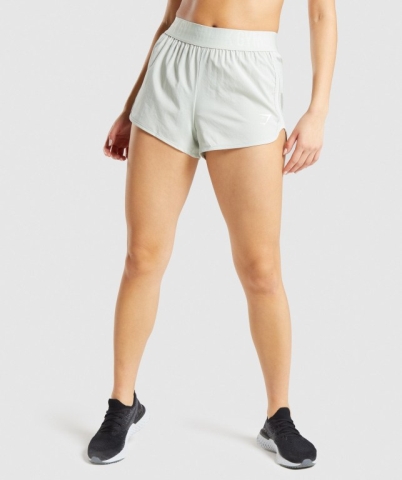 Gymshark Training Loose Fit Women's Shorts Light Green | UAE-80NIEO