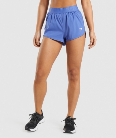 Gymshark Training Loose Fit Women's Shorts Blue | UAE-81SDCK