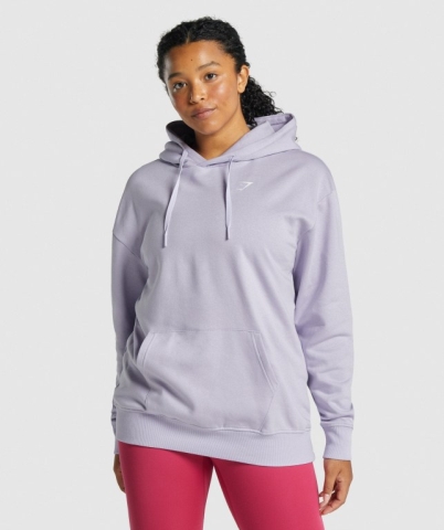 Gymshark Training Oversized Women's Hoodies Light Purple | UAE-10QTGA