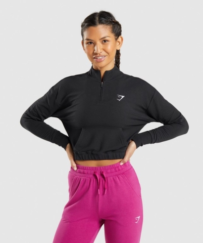 Gymshark Training Pippa Women's Hoodies Black | UAE-21EDXU