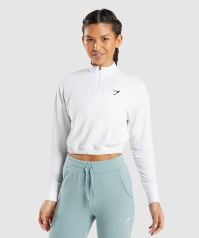 Gymshark Training Pippa Women's Hoodies White | UAE-83RLGW