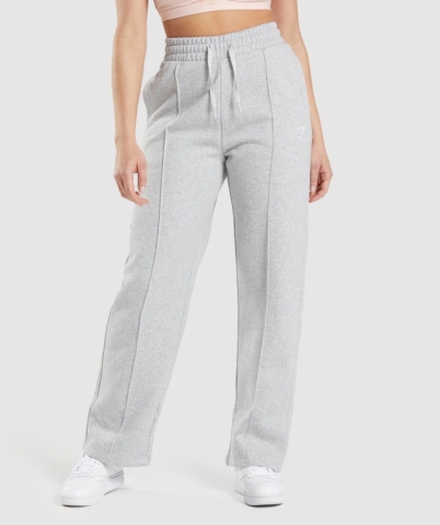 Gymshark Training Straight Leg Women's Joggers Light Grey | UAE-85ROQG