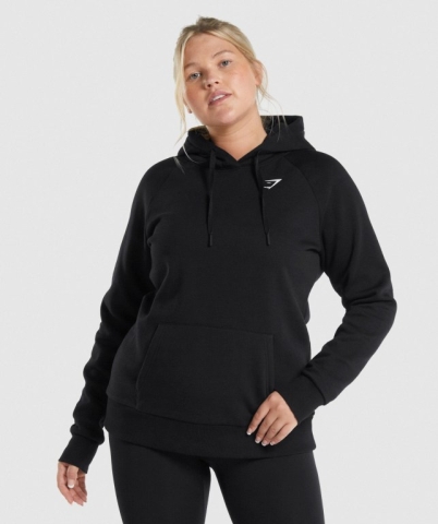 Gymshark Training Women's Hoodies Black | UAE-56GCMI