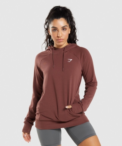 Gymshark Training Women's Hoodies Pink Brown | UAE-85WOPJ