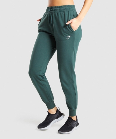 Gymshark Training Women's Joggers Dark Green | UAE-13FVQI