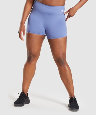 Gymshark Training Women's Shorts Blue | UAE-82TYFZ