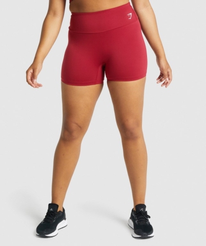 Gymshark Training Women's Shorts Burgundy | UAE-21BAEC