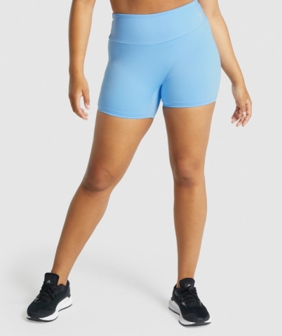 Gymshark Training Women's Shorts Light Blue | UAE-15REGO