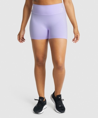 Gymshark Training Women's Shorts Light Purple | UAE-63EWMA