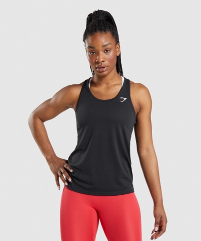 Gymshark Training Women's Tank Tops Black | UAE-80SDBG