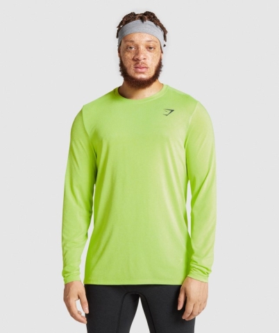 Gymshark Vital Men's T Shirts Green | UAE-57OMBQ