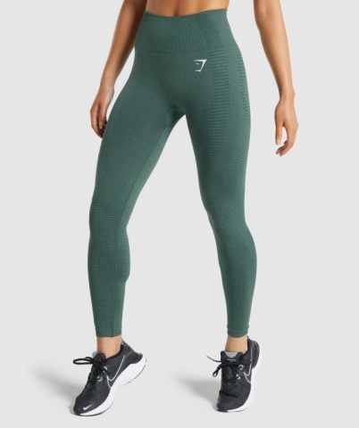 Gymshark Vital Seamless 2.0 High Waisted Women's Leggings Dark Green | UAE-15UKHL