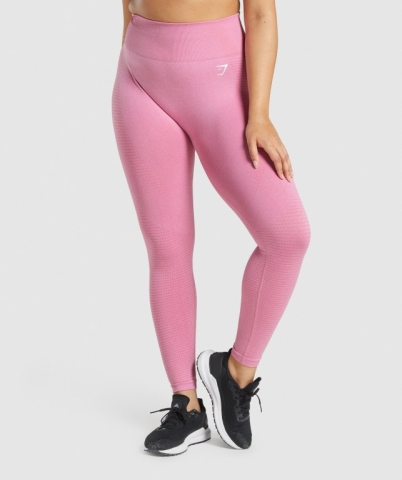 Gymshark Vital Seamless 2.0 High Waisted Women's Leggings Pink | UAE-27UWFG