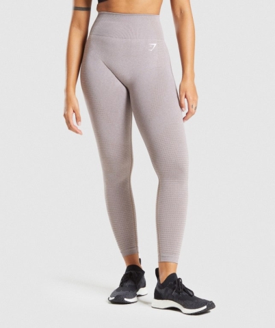 Gymshark Vital Seamless 2.0 High Waisted Women's Leggings Grey Brown | UAE-31YKMO