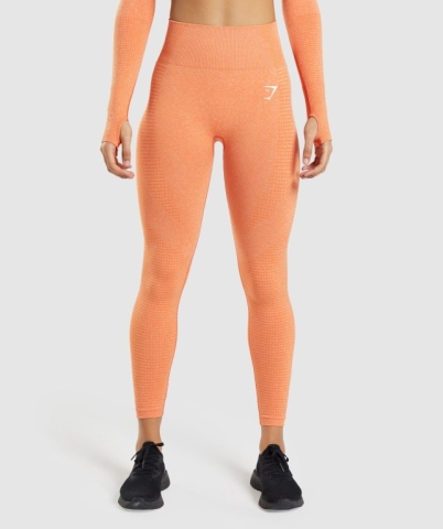 Gymshark Vital Seamless 2.0 High Waisted Women's Leggings Apricot Orange | UAE-86AYLX