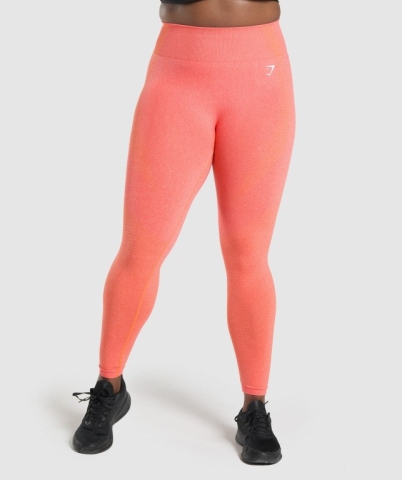 Gymshark Vital Seamless 2.0 High Waisted Women's Leggings Orange | UAE-91BGXC