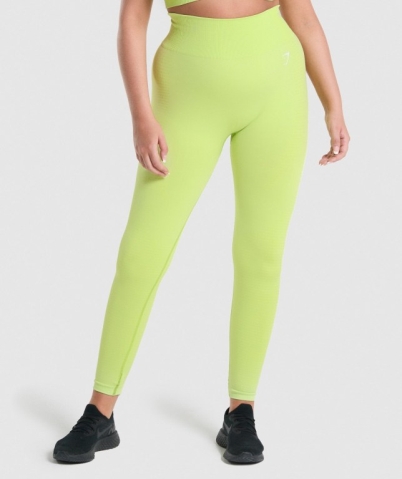 Gymshark Vital Seamless 2.0 High Waisted Women's Leggings Yellow | UAE-96SBCI