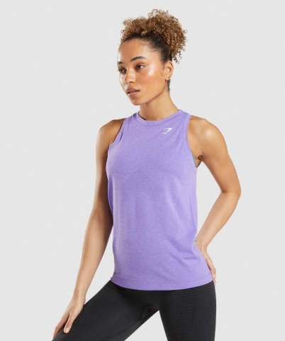 Gymshark Vital Seamless 2.0 Light Women's Tank Tops Light Purple | UAE-42JNKT