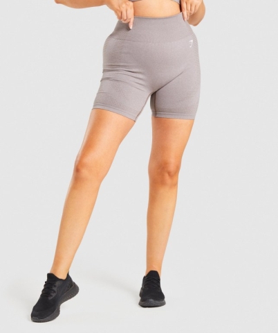 Gymshark Vital Seamless 2.0 Women's Shorts Grey Brown | UAE-16YWUR