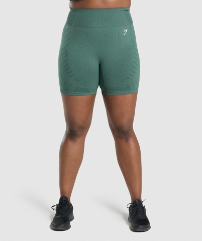 Gymshark Vital Seamless 2.0 Women's Shorts Dark Green | UAE-23SUXK