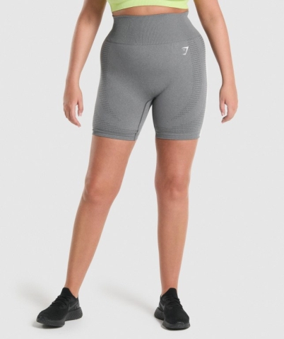 Gymshark Vital Seamless 2.0 Women's Shorts Grey | UAE-98HIRV