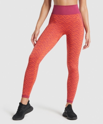 Gymshark WTFlex Seamless High Waisted Women's Leggings Pink | UAE-27CUDL