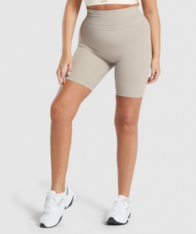 Gymshark Whitney Cycling Women's Shorts White | UAE-36KZWL