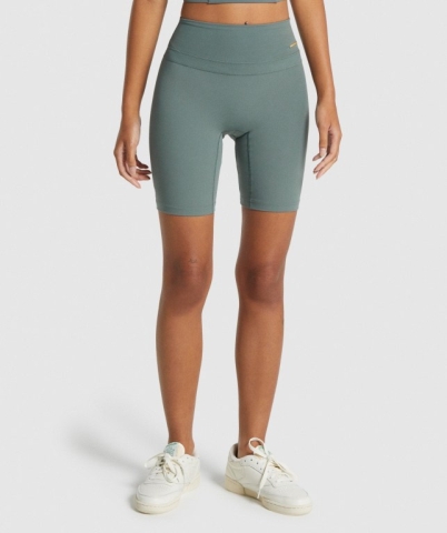 Gymshark Whitney Cycling Women's Shorts Green | UAE-45VBIP