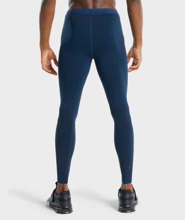 Gymshark 315 Tights Men's Joggers Navy | UAE-19HQOL