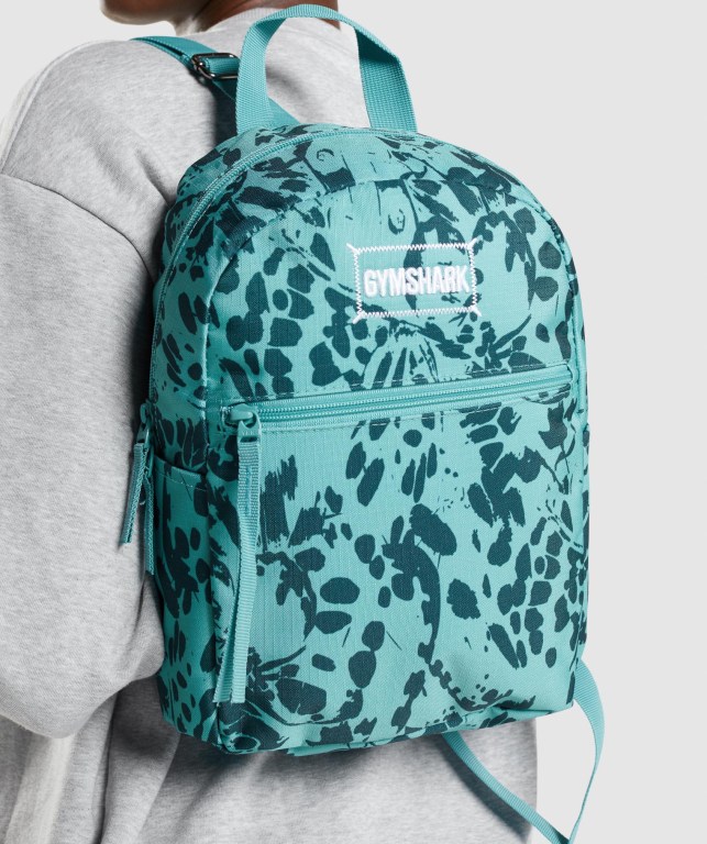 Gymshark Adapt Animal Graphic Mini Lifestyle Women's Bags & Backpacks Turquoise | UAE-15WIXV