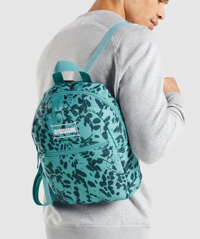 Gymshark Adapt Animal Graphic Mini Lifestyle Women's Bags & Backpacks Turquoise | UAE-15WIXV