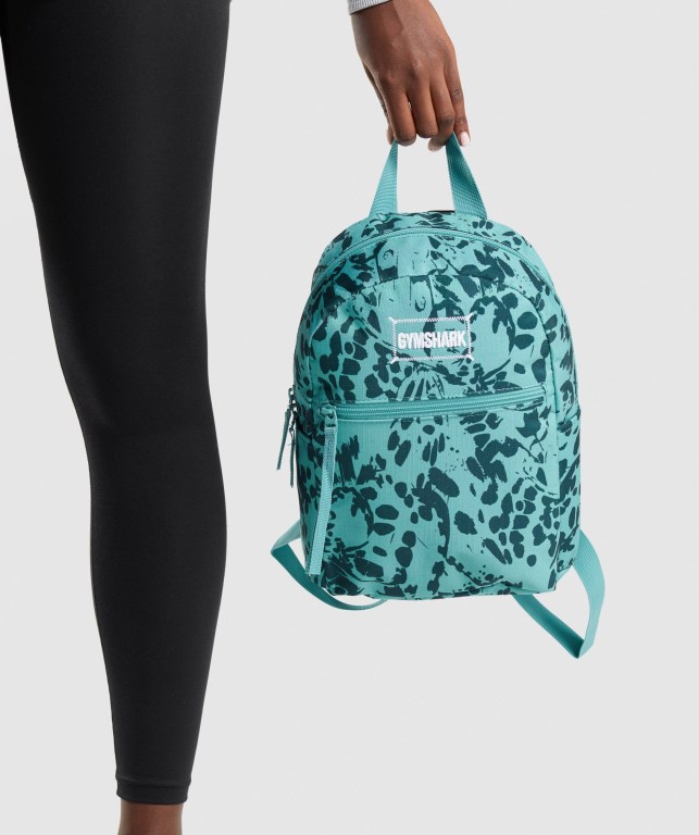 Gymshark Adapt Animal Graphic Mini Lifestyle Women\'s Bags & Backpacks Turquoise | UAE-15WIXV