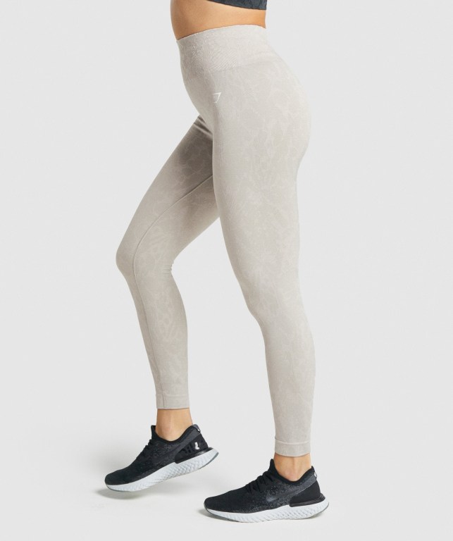 Gymshark Adapt Animal Seamless High Waisted Women's Leggings Grey | UAE-97IMPL