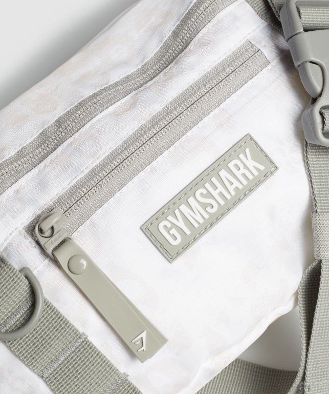 Gymshark Adapt Animal Sling Men's Bags & Backpacks White / Cream | UAE-26SXOW