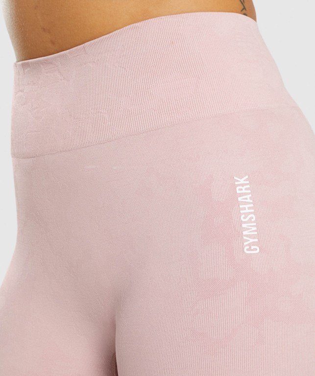 Gymshark Adapt Camo Seamless High Waisted Women's Leggings Light Pink | UAE-30VEFR