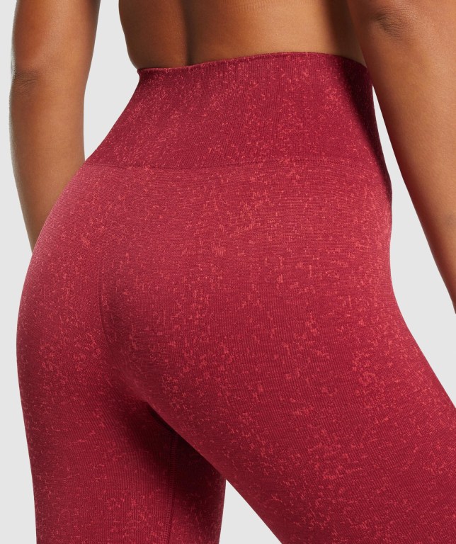 Gymshark Adapt Fleck Seamless High Waisted Women's Leggings Burgundy | UAE-02CYRO