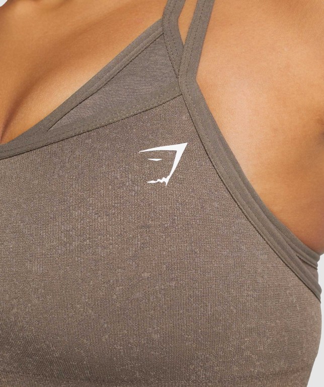 Gymshark Adapt Fleck Seamless Women's Sports Bra Brown | UAE-52ZMAO