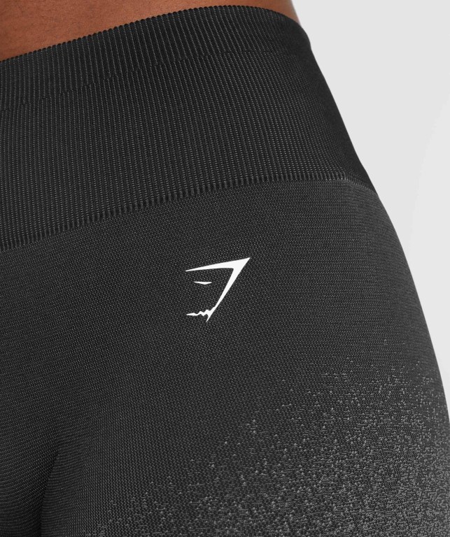 Gymshark Adapt Ombre Seamless Cycling Women's Shorts Black / Grey | UAE-31VSUP