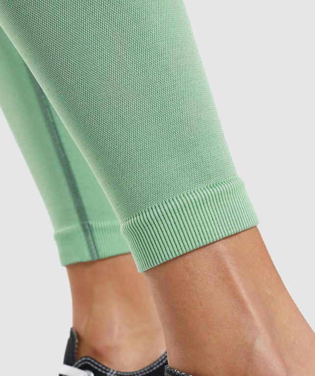 Gymshark Adapt Ombre Seamless High Waisted Women's Leggings Green / Light Green | UAE-75JXWE