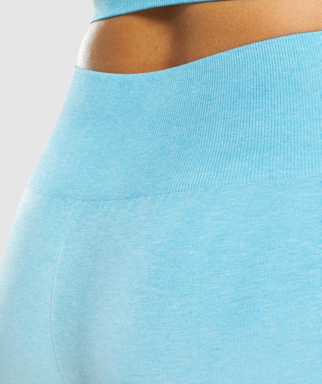 Gymshark Adapt Ombre Seamless Women's Shorts Light Blue / Light Blue | UAE-02LRYM