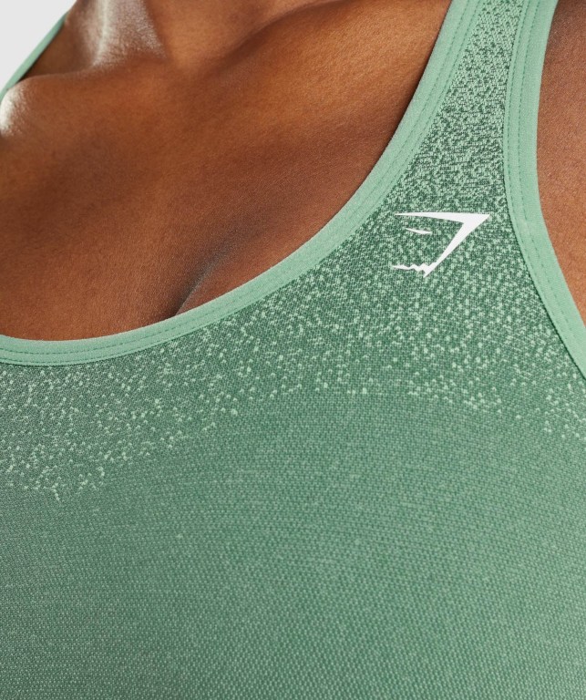 Gymshark Adapt Ombre Seamless Women's Sports Bra Green / Light Green | UAE-03VMKH