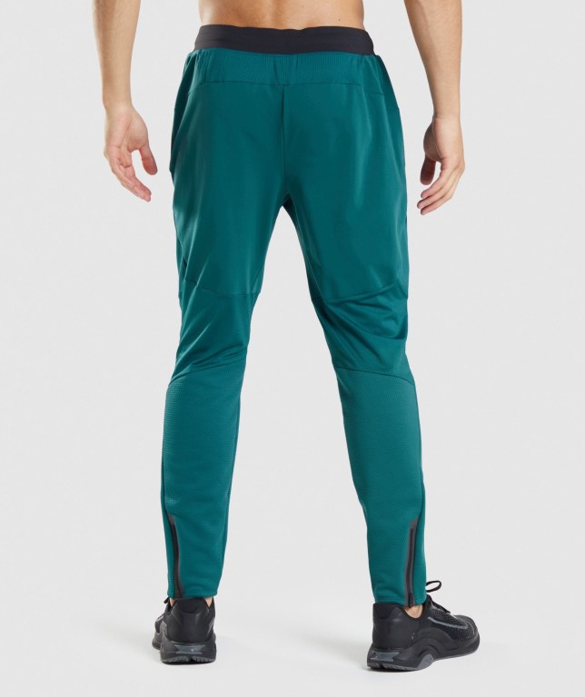 Gymshark Apex Men's Joggers Turquoise | UAE-32SKDM