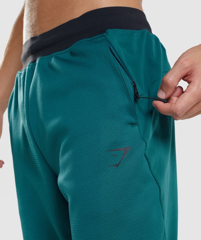 Gymshark Apex Men's Joggers Turquoise | UAE-32SKDM