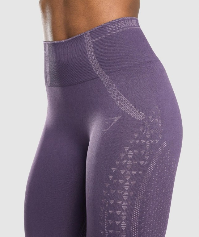 Gymshark Apex Seamless High Waisted Women's Leggings Purple / Light Purple | UAE-19PXLC