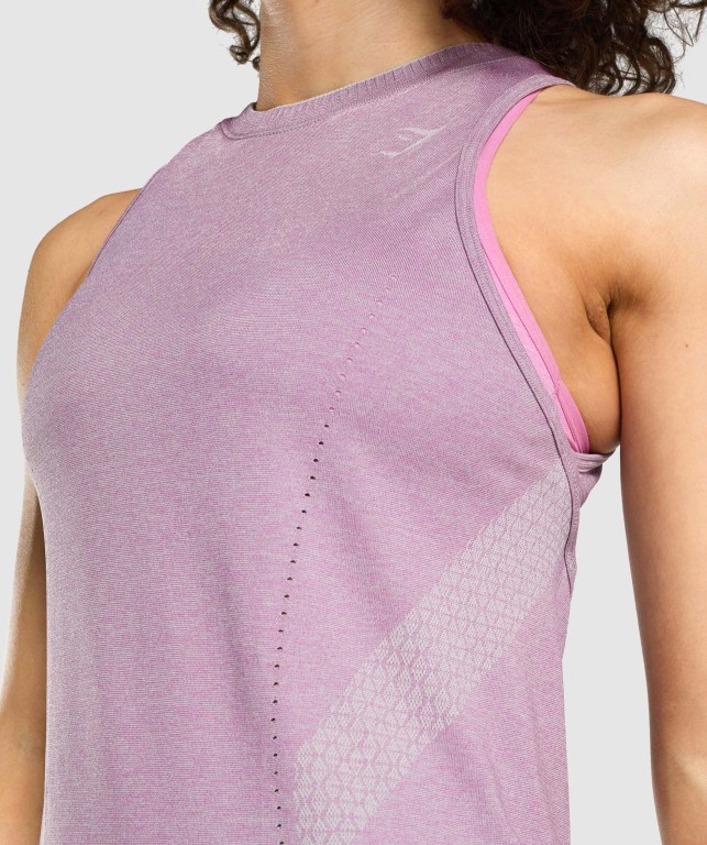 Gymshark Apex Seamless Women's Tank Tops Light Purple | UAE-30WBIG