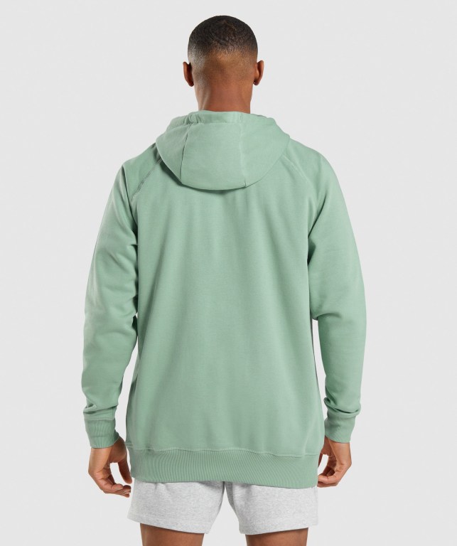 Gymshark Apollo Men's Hoodies Blue | UAE-62NOWQ